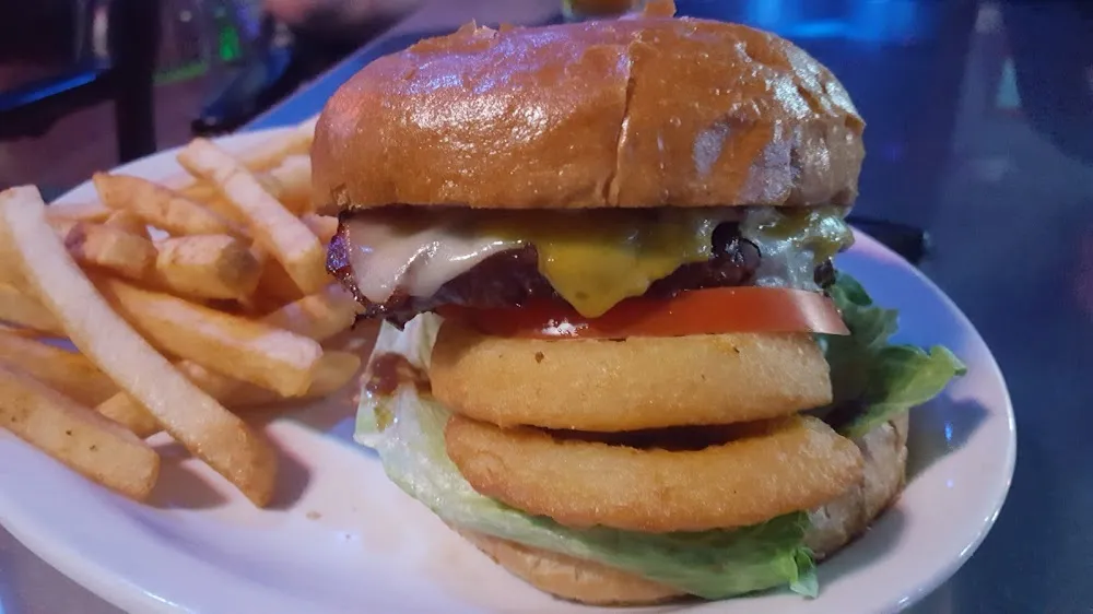 Cheese Burger and Fries
